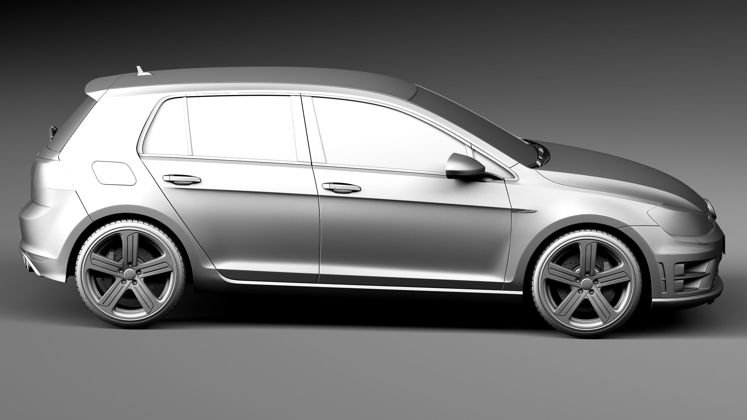 Volkswagen Golf VII R 5-door 2015 3D model_18