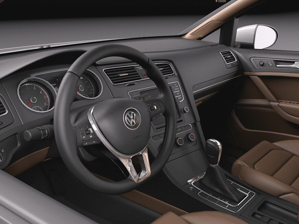 Volkswagen Golf VII R 5-door 2015 3D model_10