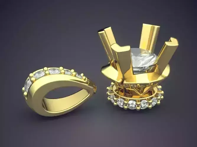 Pendant With Diamonds CAD-6830