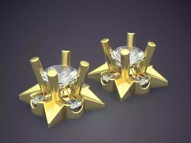 Earrings With Diamonds CAD-6824