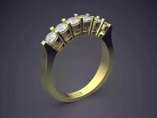 Ring With Diamonds CAD-6822
