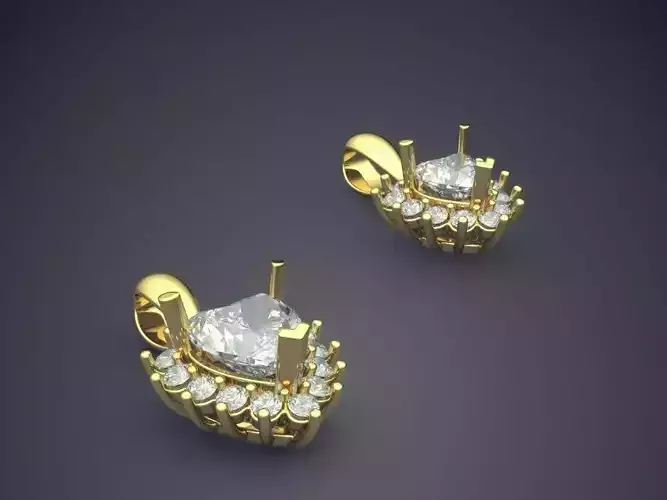 Pendants With Diamonds CAD-6821 3D print model