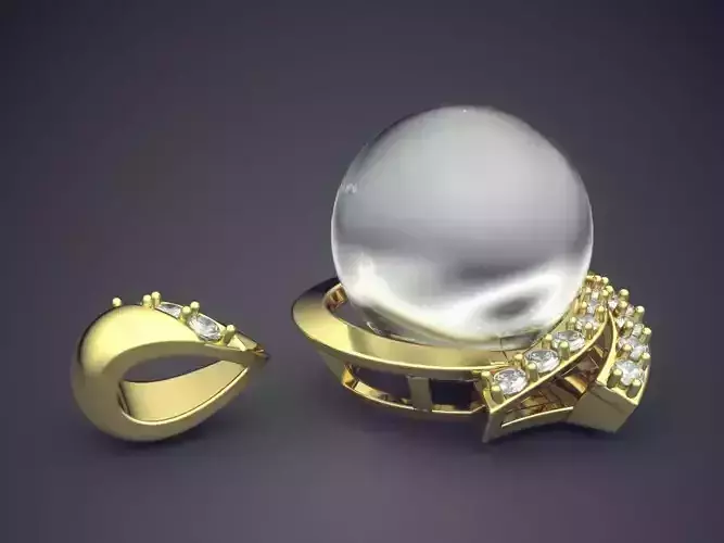 Pendant With Pearl CAD-6807