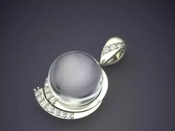 Pendant With Pearl CAD-6807