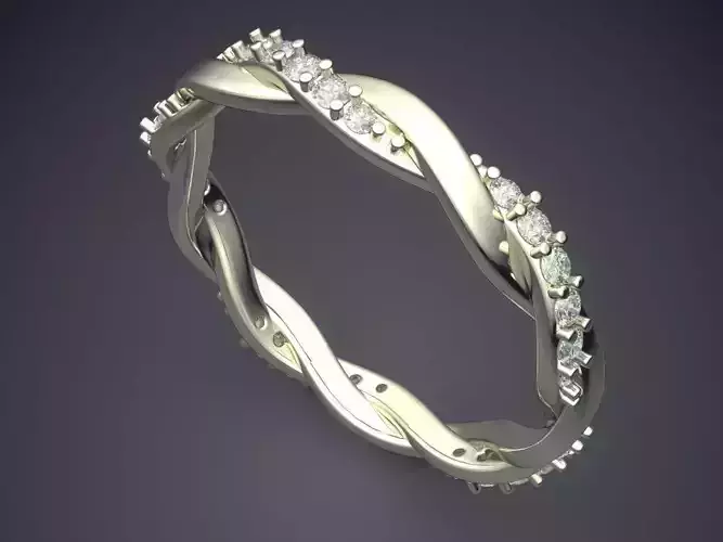Ring With Diamonds CAD-6797
