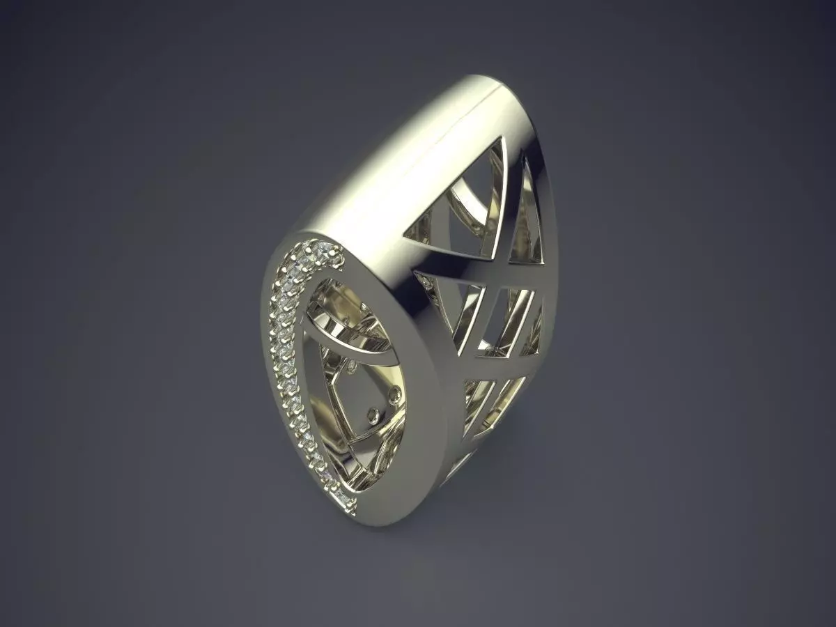 Pendant With Diamonds CAD-6794 3D print model_1