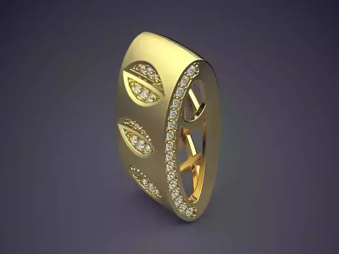 Pendant With Diamonds CAD-6794 3D print model