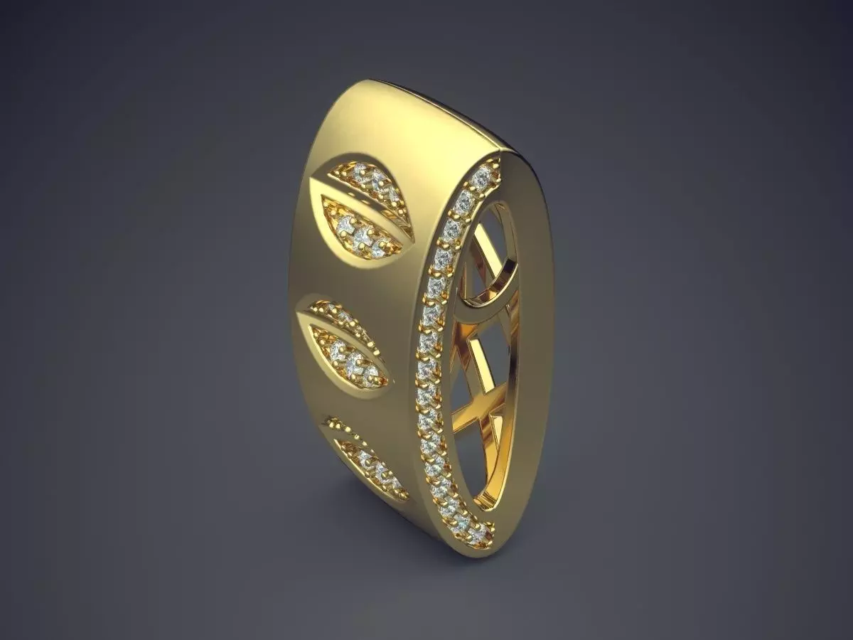 Pendant With Diamonds CAD-6794 3D print model_0