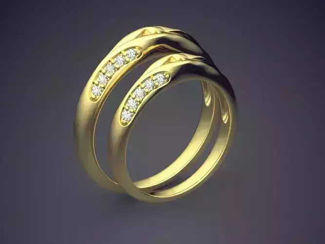 Rings CAD-6791 3D print model