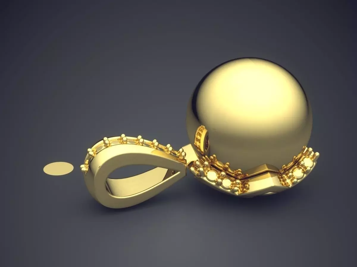 Pendant CAD-6787 3D print model_3