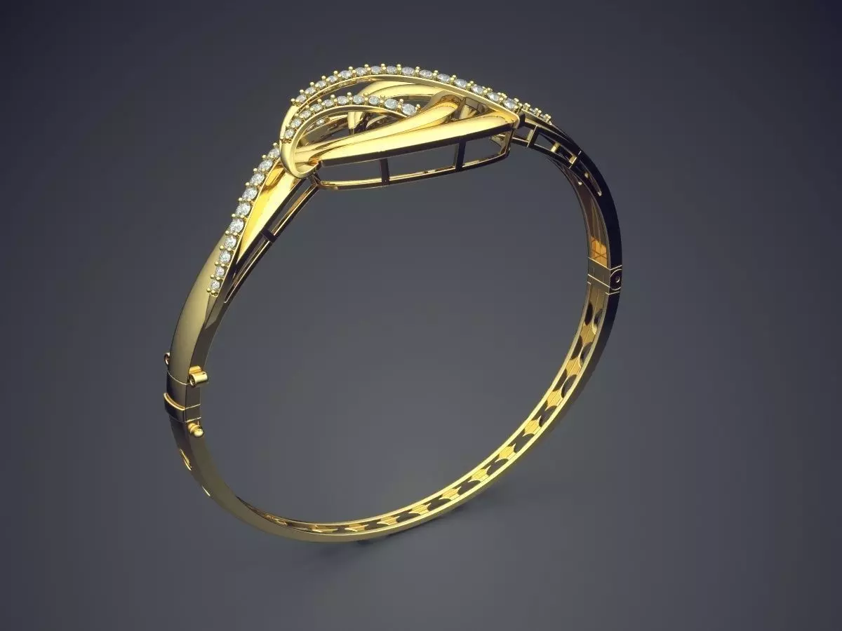 Ring With Diamonds CAD-6789 3D print model_0
