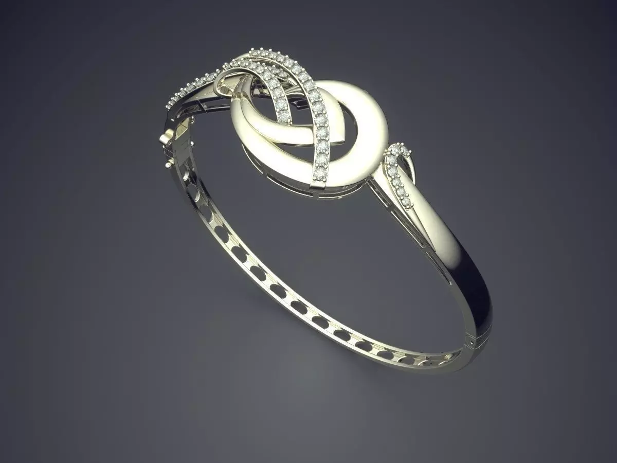 Ring With Diamonds CAD-6789 3D print model_1