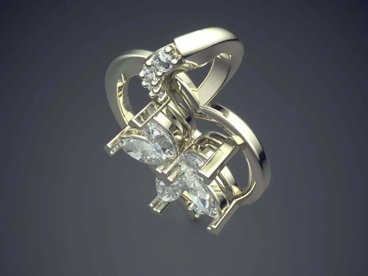 Pendant With Diamonds CAD-6781 3D print model_1