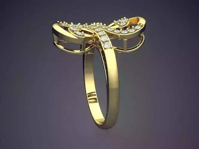 Ring With Diamonds CAD-6782