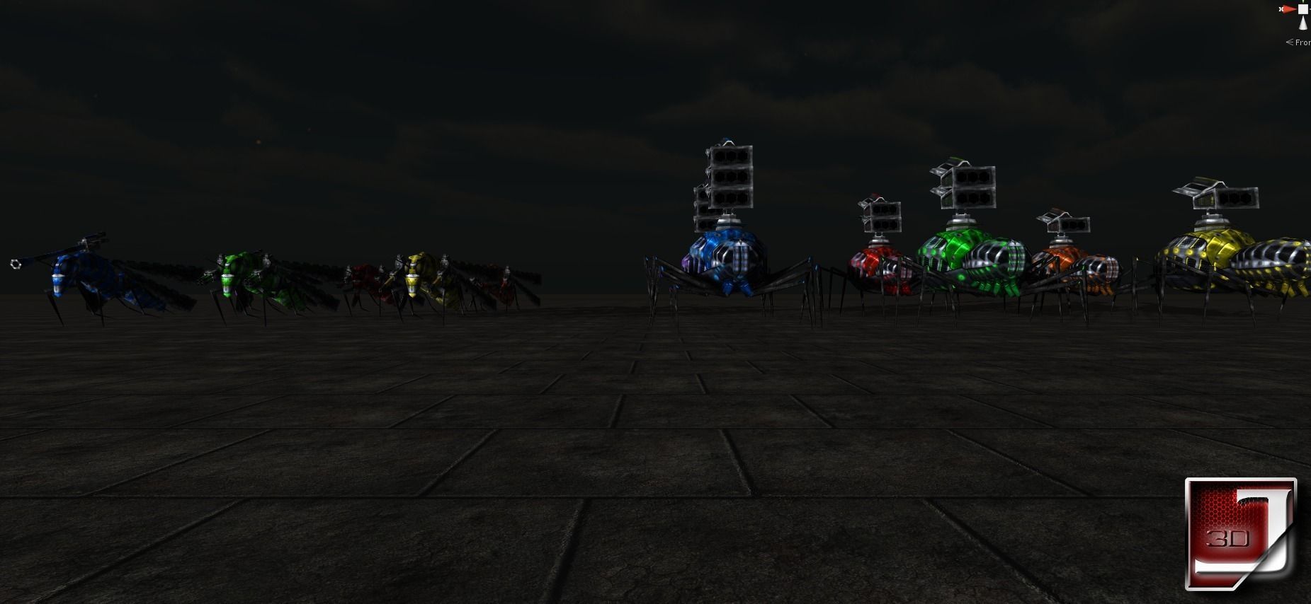 Bug Assault Series Low-poly 3D model_9