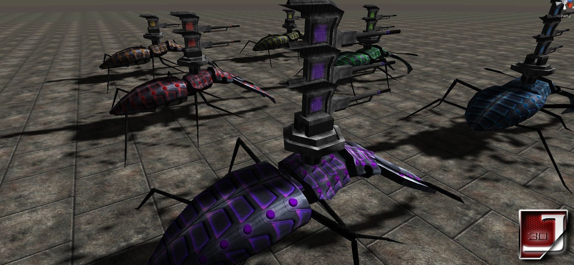 Bug Assault Series Low-poly 3D model_17