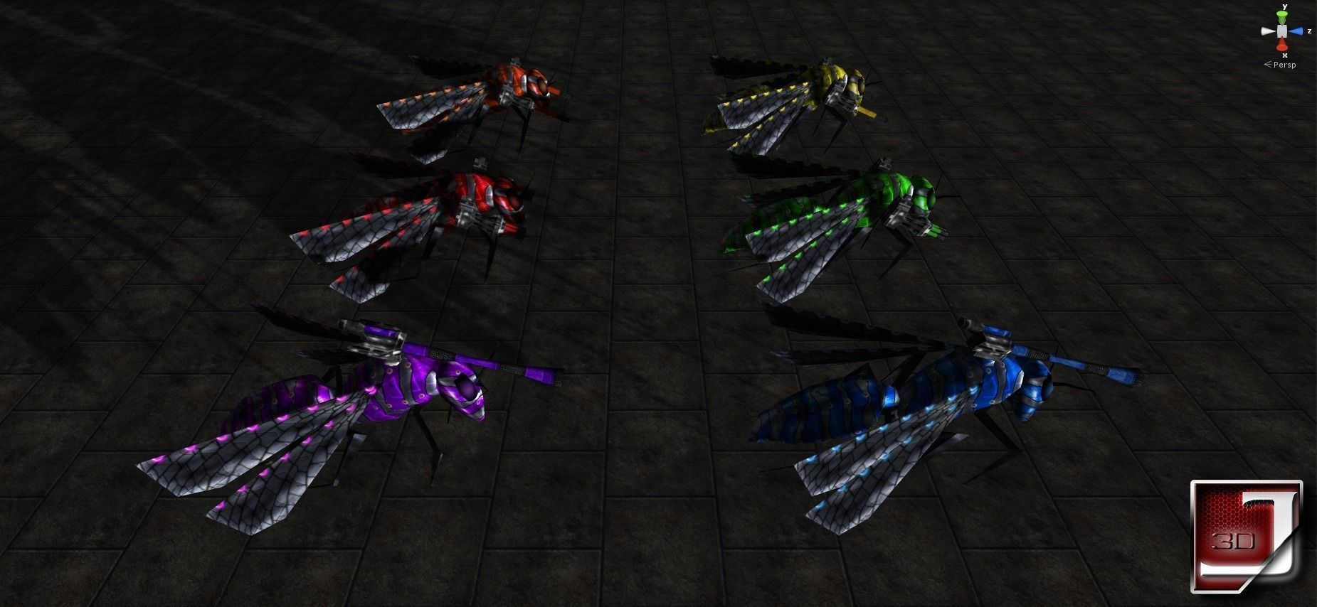 Bug Assault Series Low-poly 3D model_5