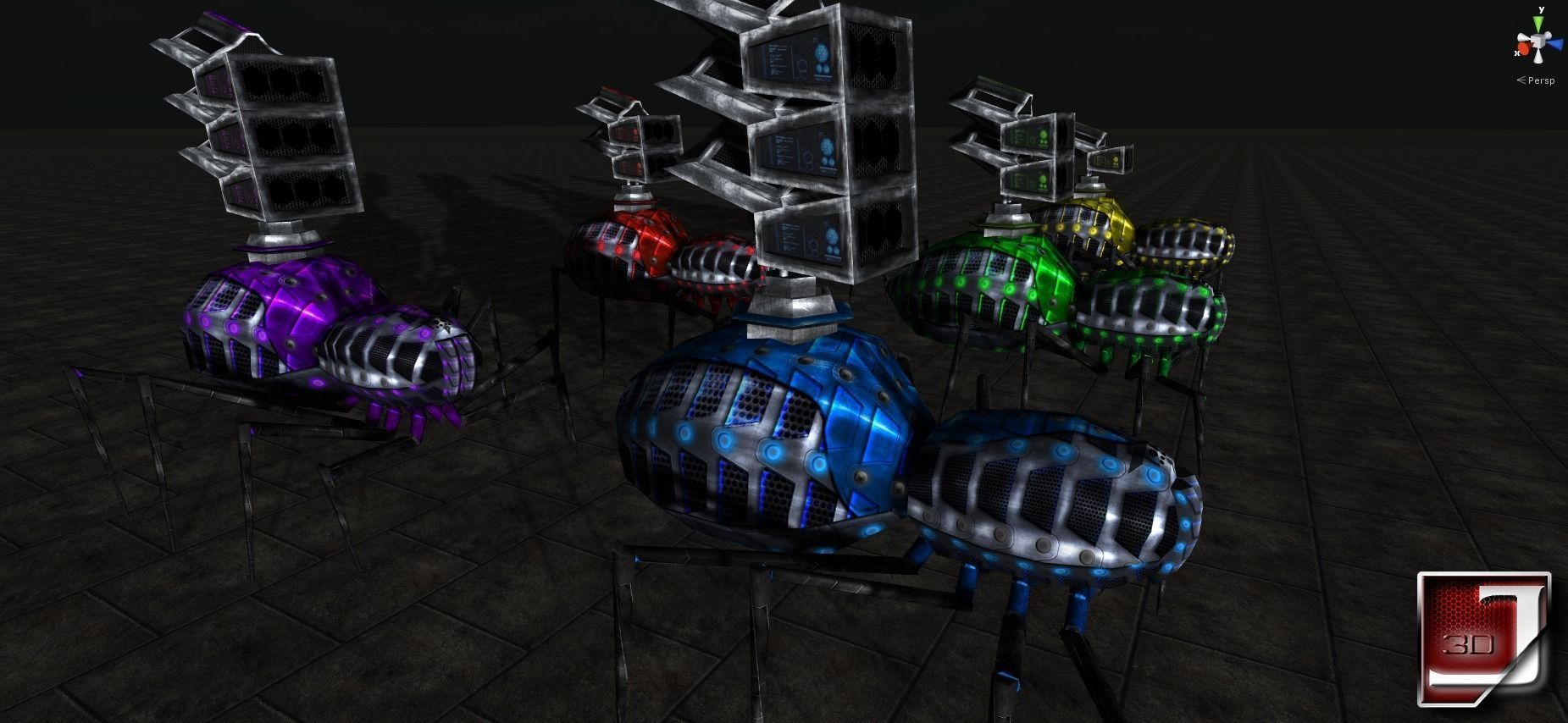 Bug Assault Series Low-poly 3D model_8