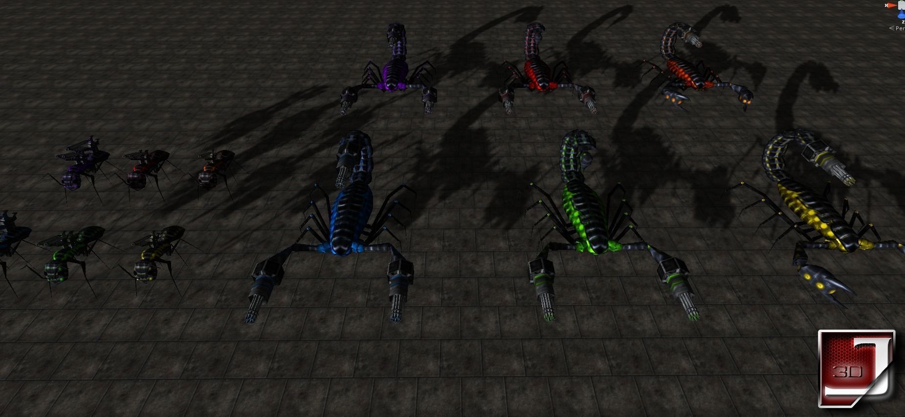 Bug Assault Series Low-poly 3D model_23