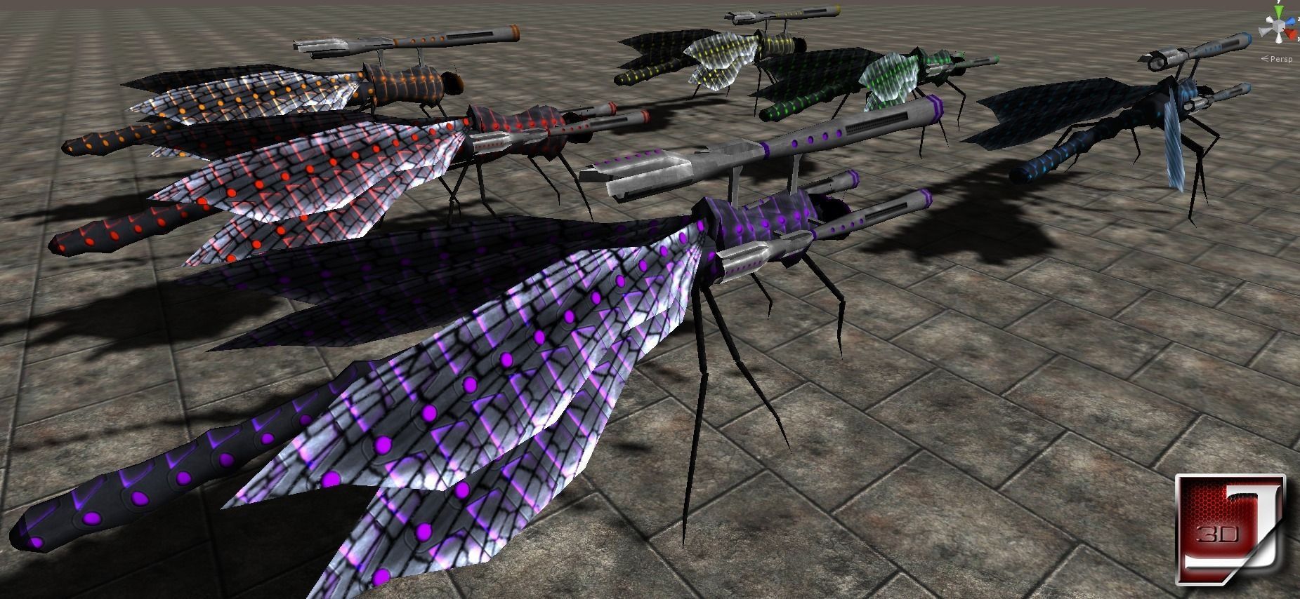 Bug Assault Series Low-poly 3D model_18