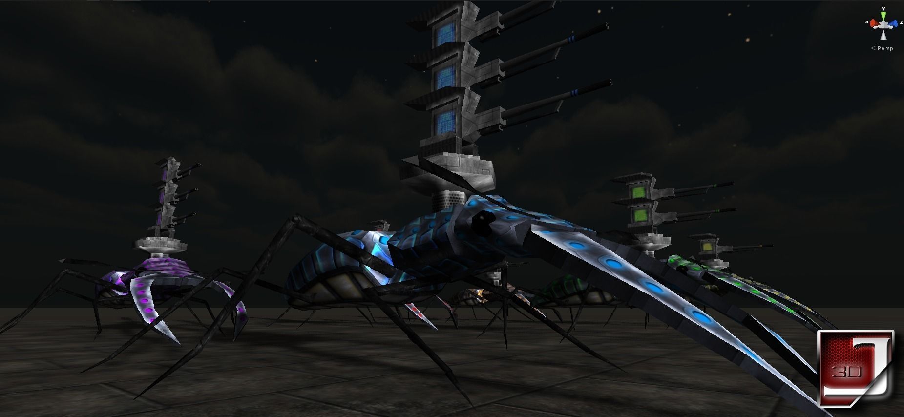 Bug Assault Series Low-poly 3D model_15
