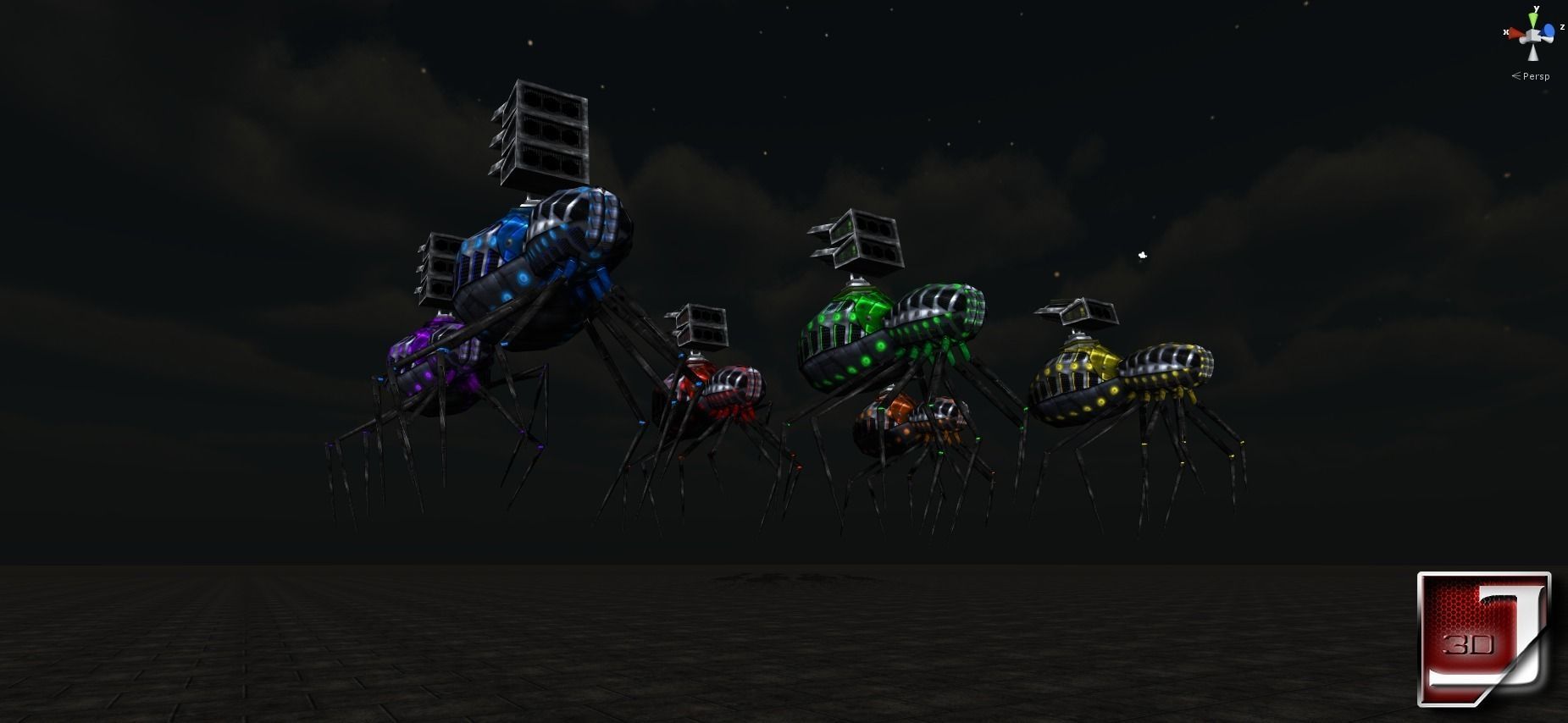 Bug Assault Series Low-poly 3D model_6
