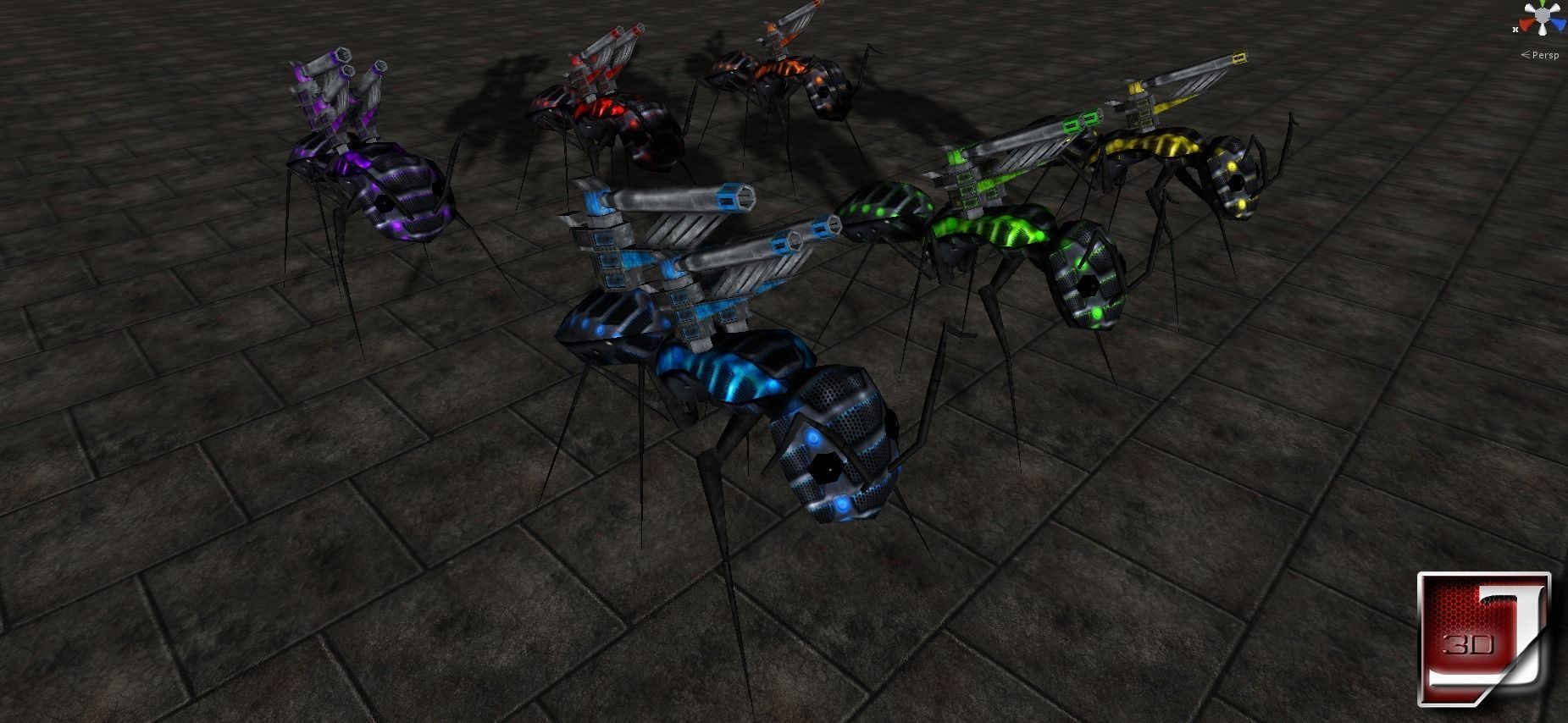 Bug Assault Series Low-poly 3D model_24