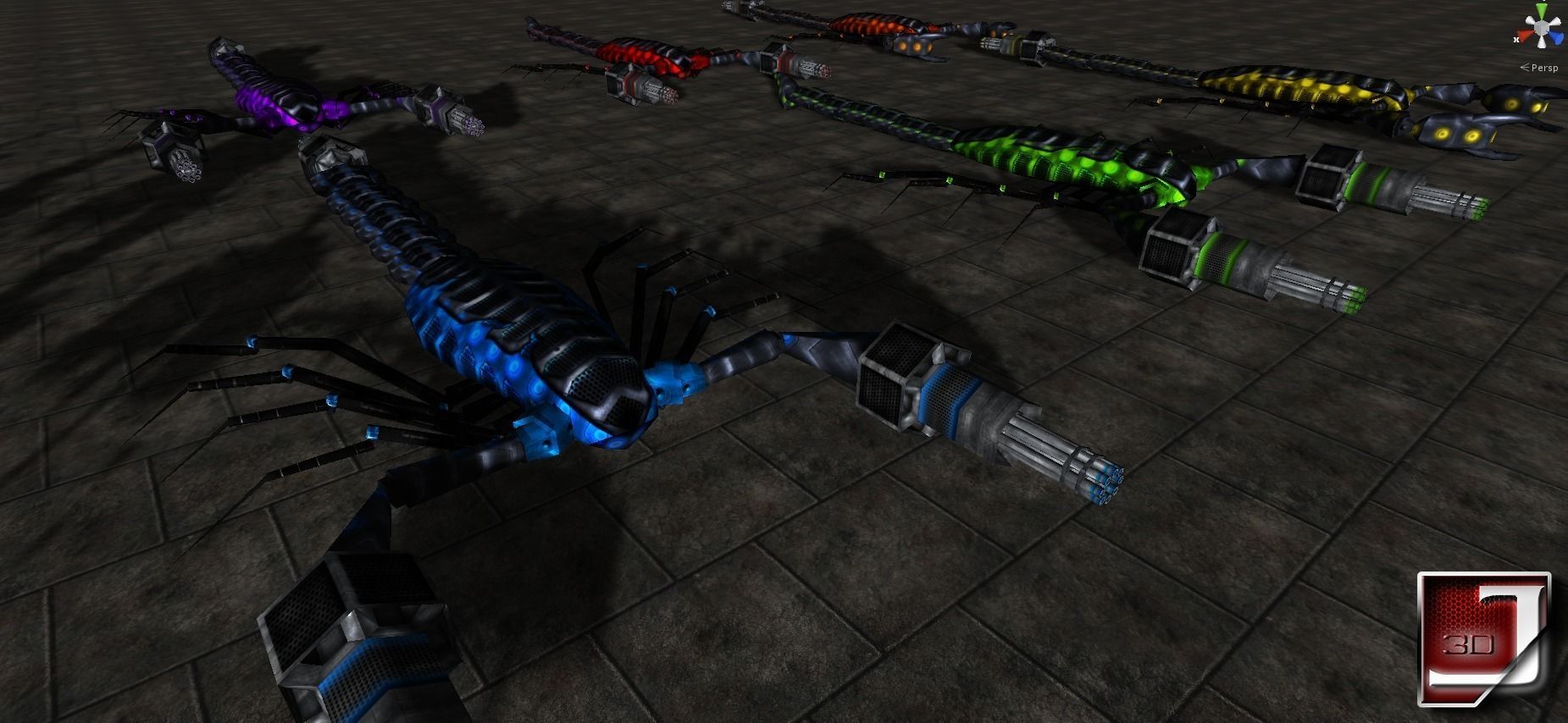 Bug Assault Series Low-poly 3D model_28