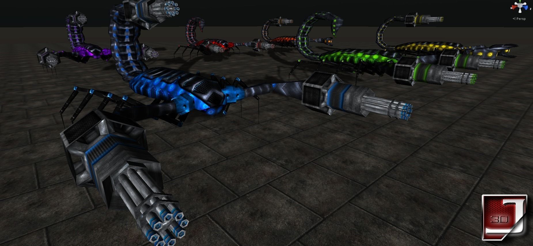 Bug Assault Series Low-poly 3D model_25