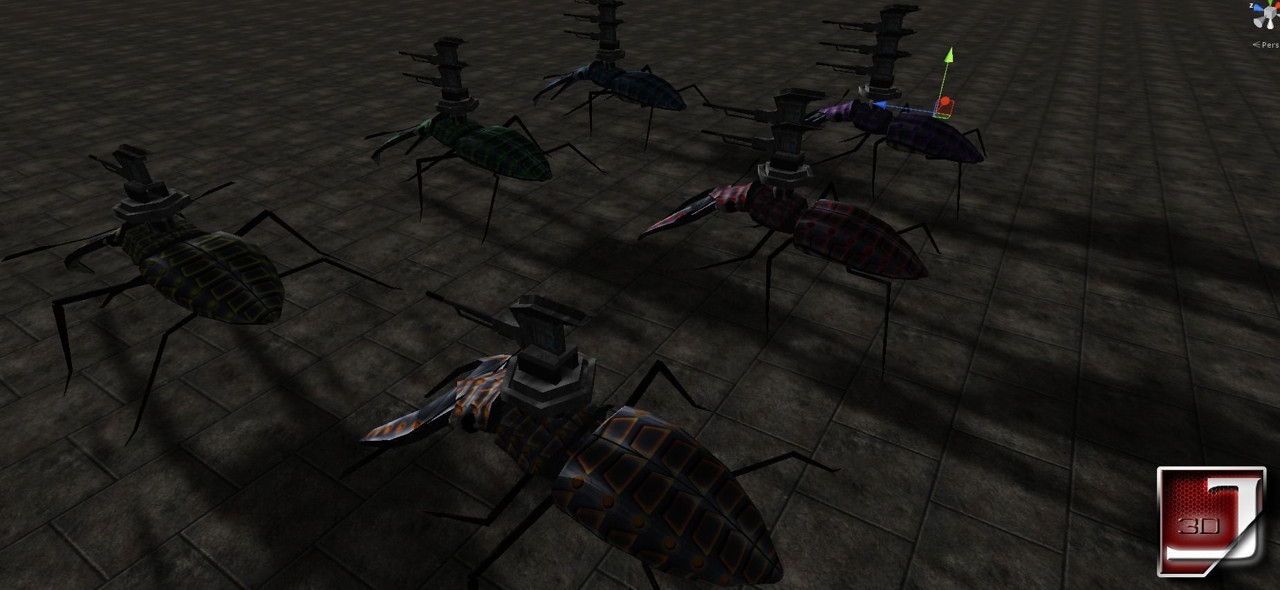 Bug Assault Series Low-poly 3D model_16