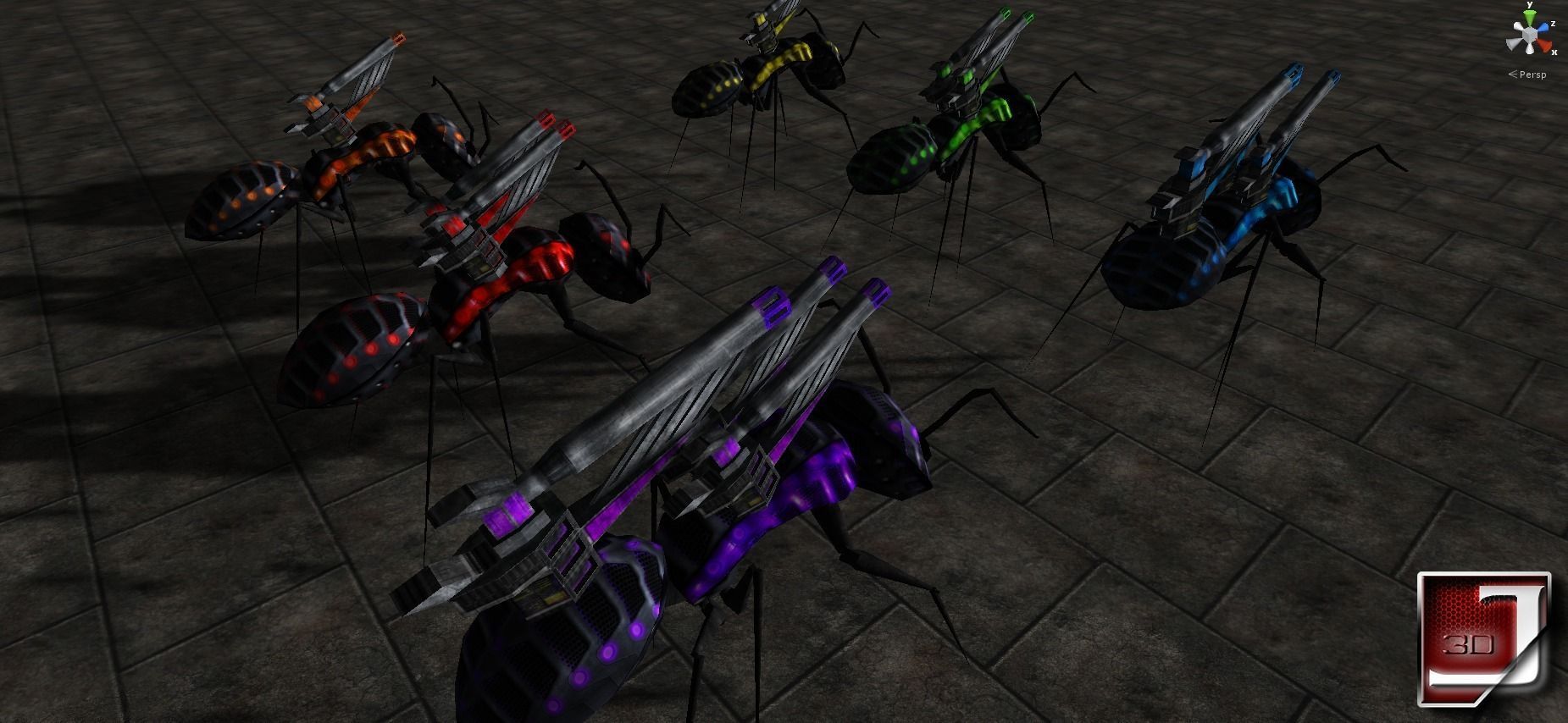 Bug Assault Series Low-poly 3D model_22