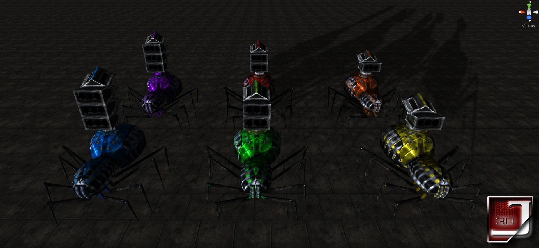 Bug Assault Series Low-poly 3D model_7