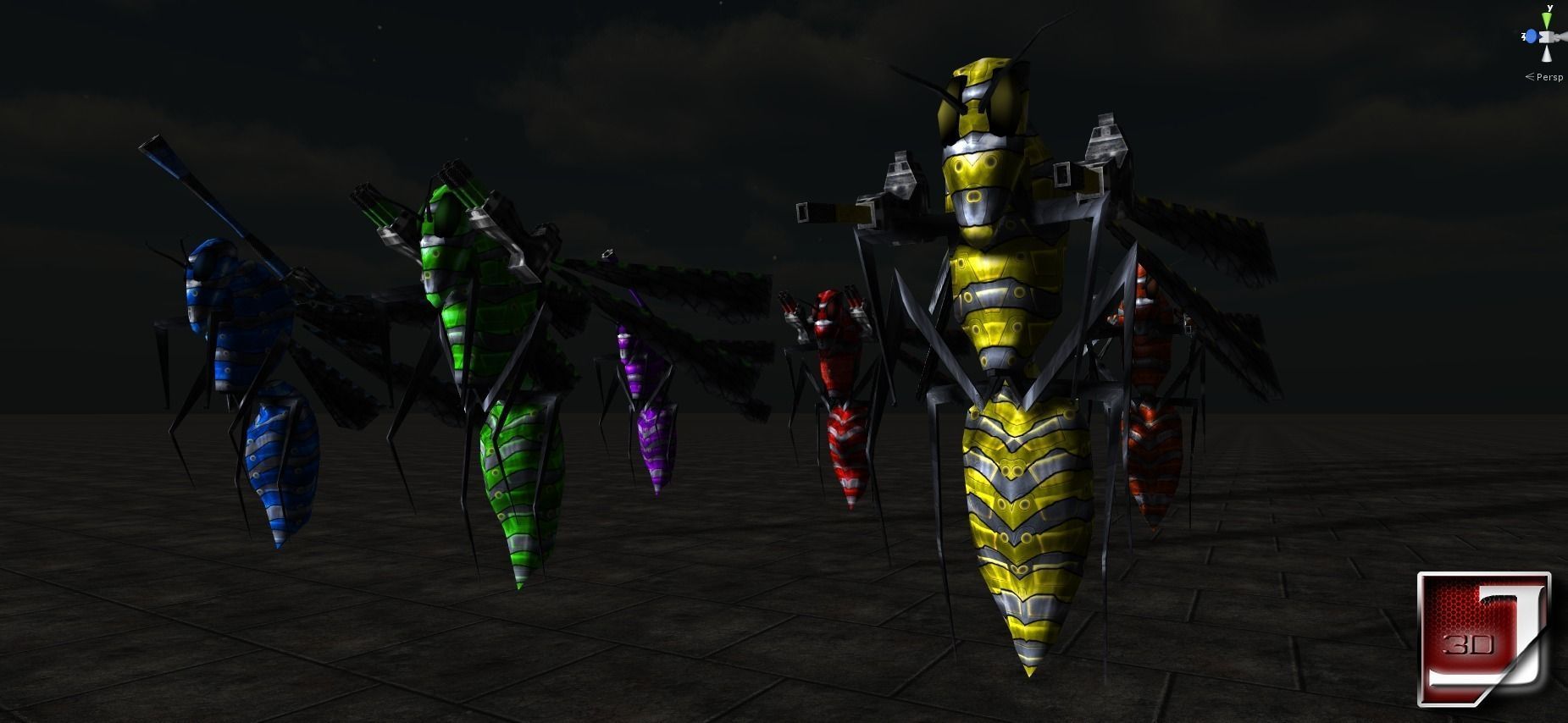 Bug Assault Series Low-poly 3D model_3