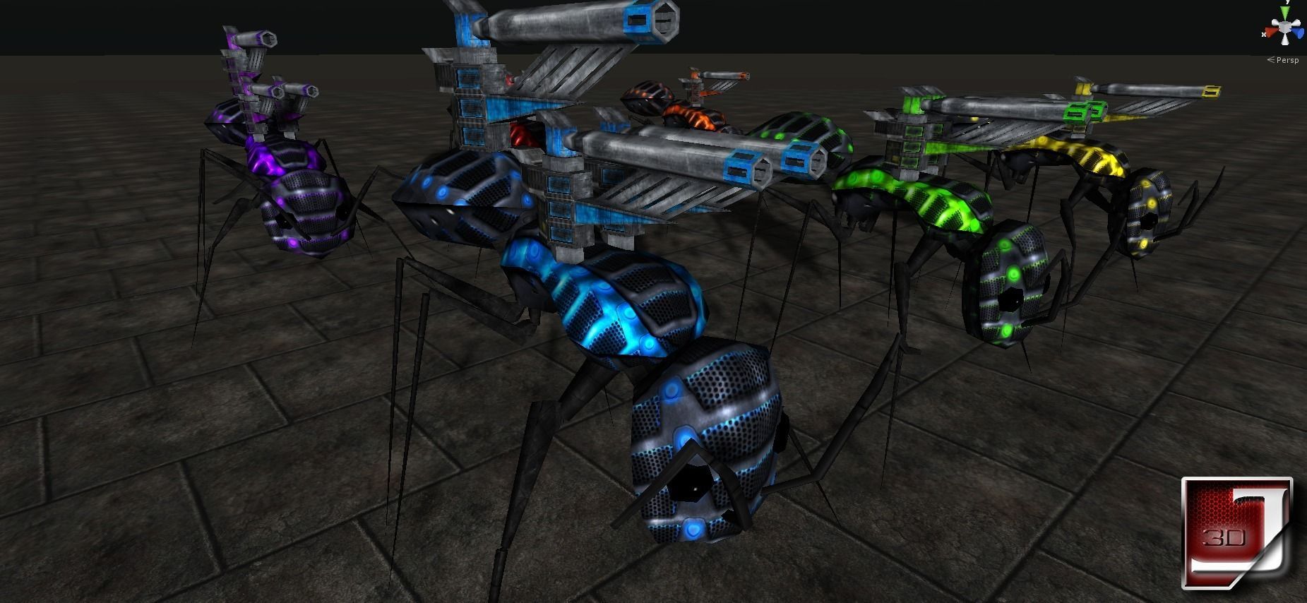 Bug Assault Series Low-poly 3D model_19