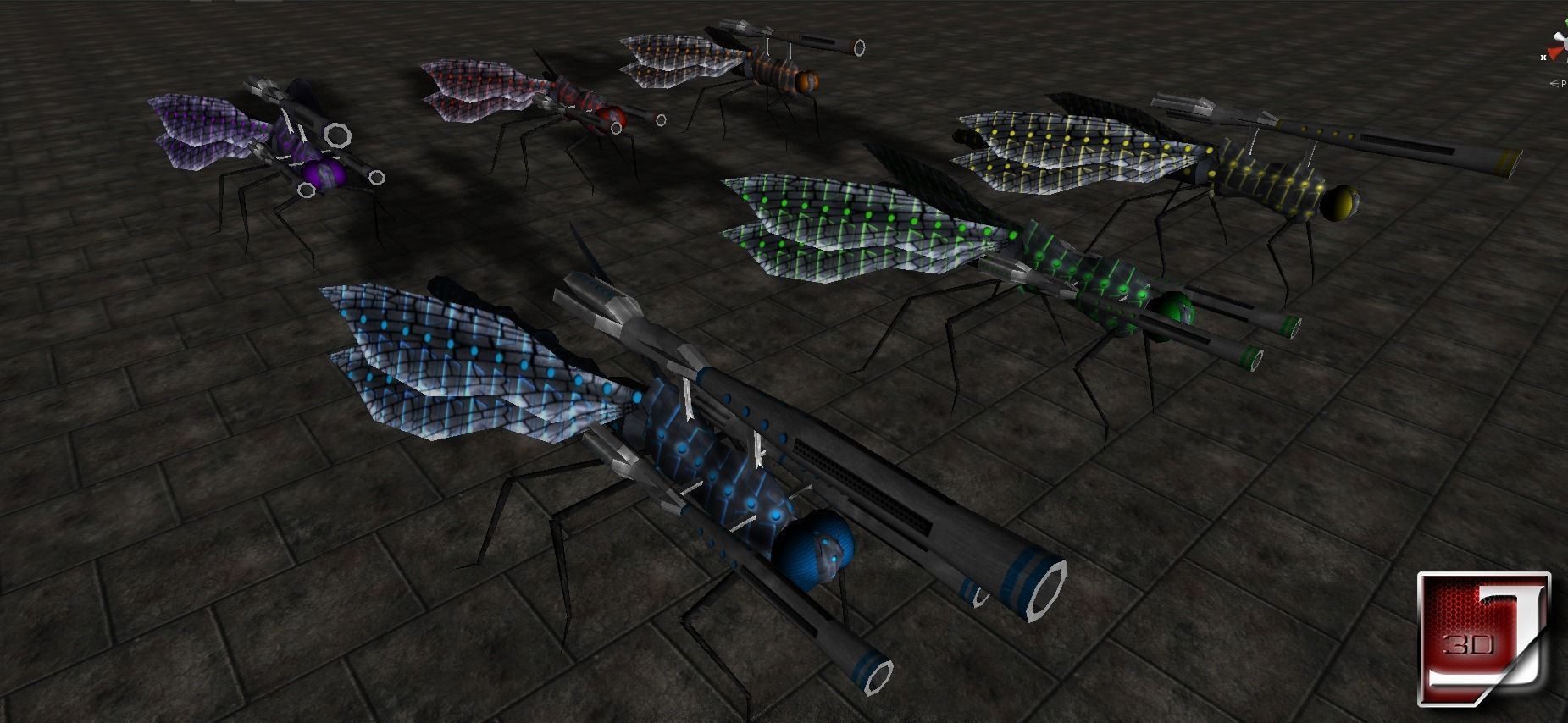 Bug Assault Series Low-poly 3D model_13