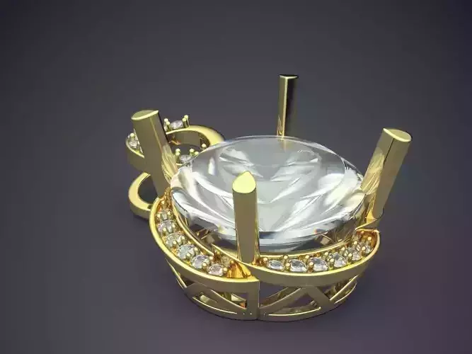 Diamond Pendant CAD-6750