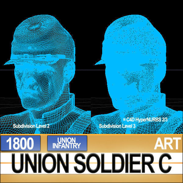Civil War Union Soldier C Infantry Sharpshooter 3D model_3