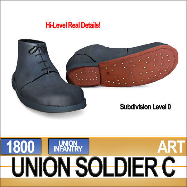 Civil War Union Soldier C Infantry Sharpshooter 3D model_12