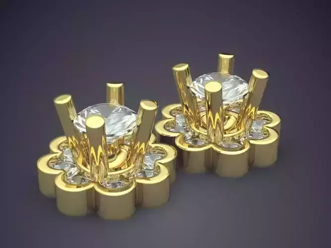 Diamond Earrings CAD-6741