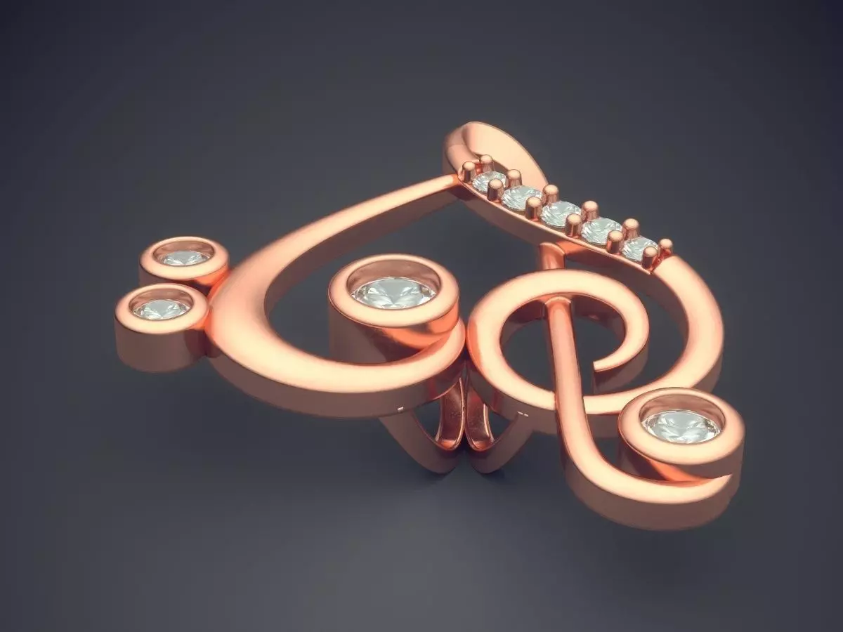 Pendant CAD-6735 3D print model_2