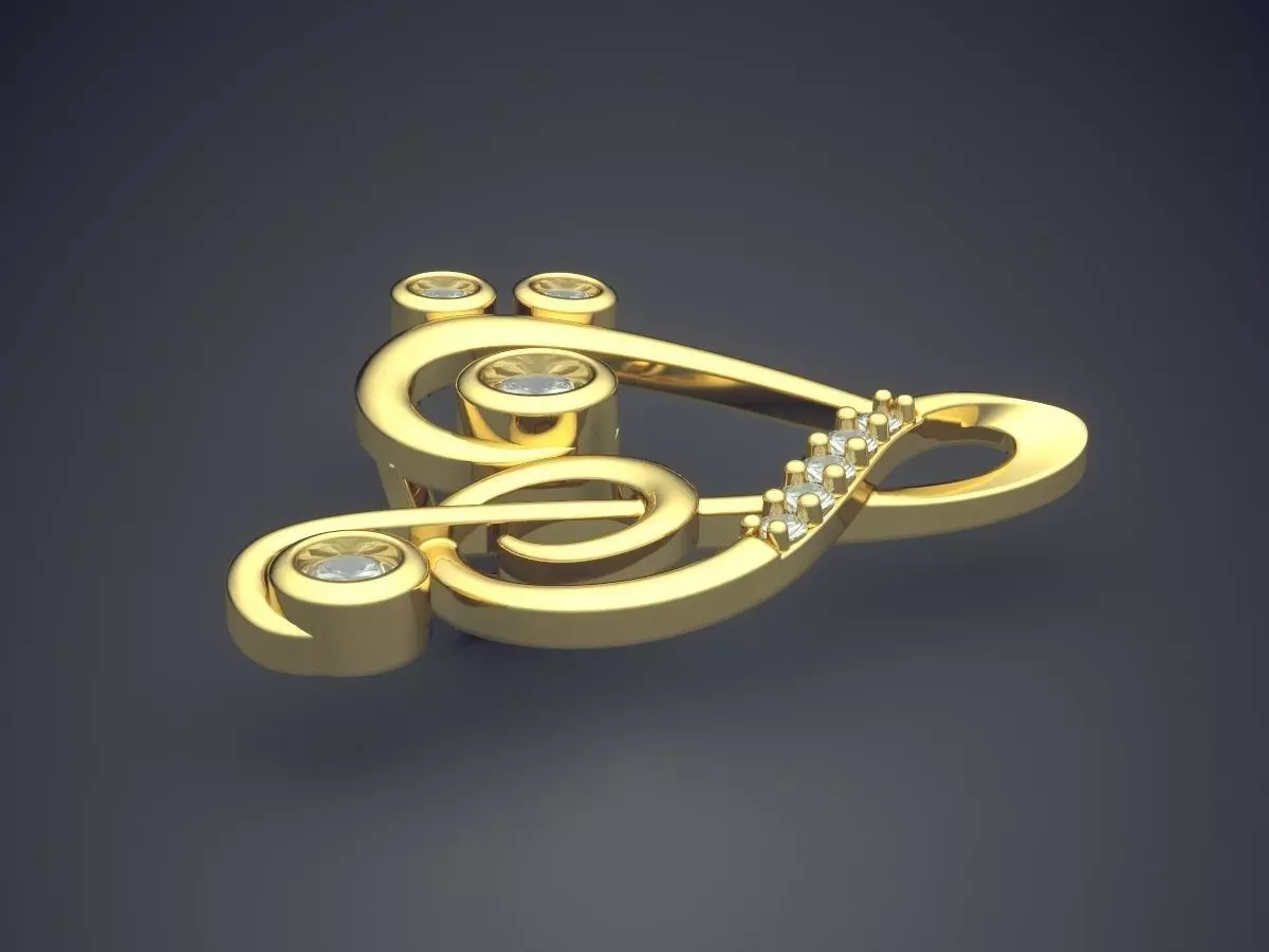 Pendant CAD-6735 3D print model_3