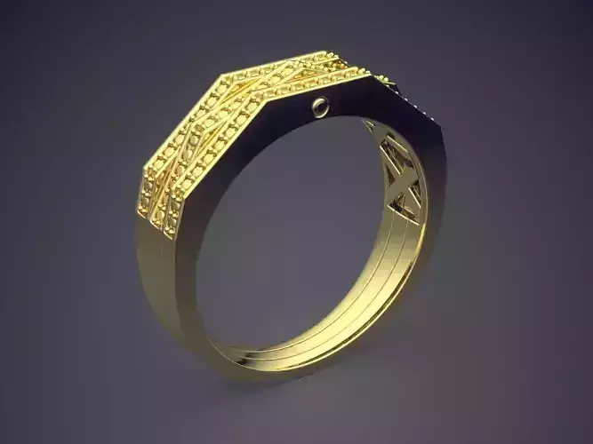 Textured Ring CAD-6733