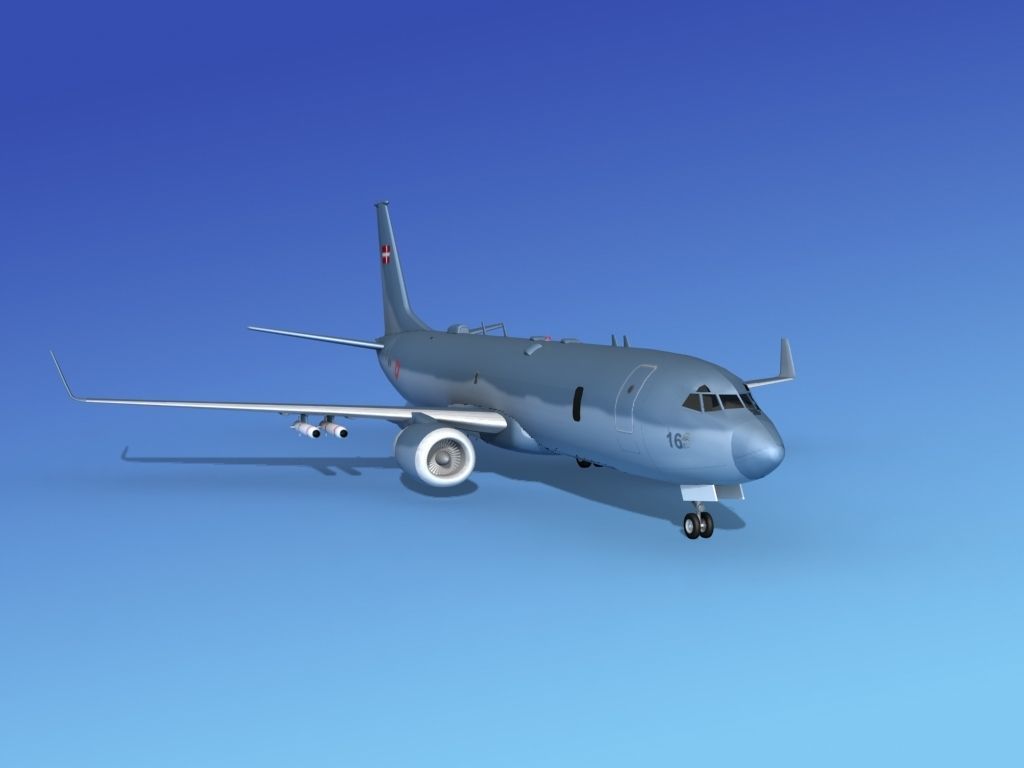 Boeing P-8 Poseidon Denmark 3D model_2