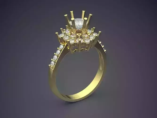 Engagement Diamond Ring CAD-6716