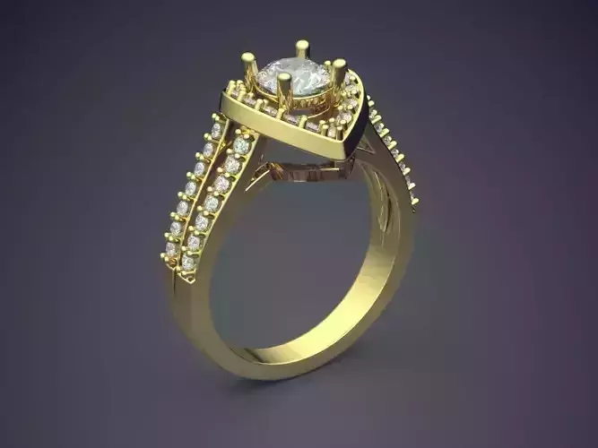 Engagement Diamond Ring CAD-6711