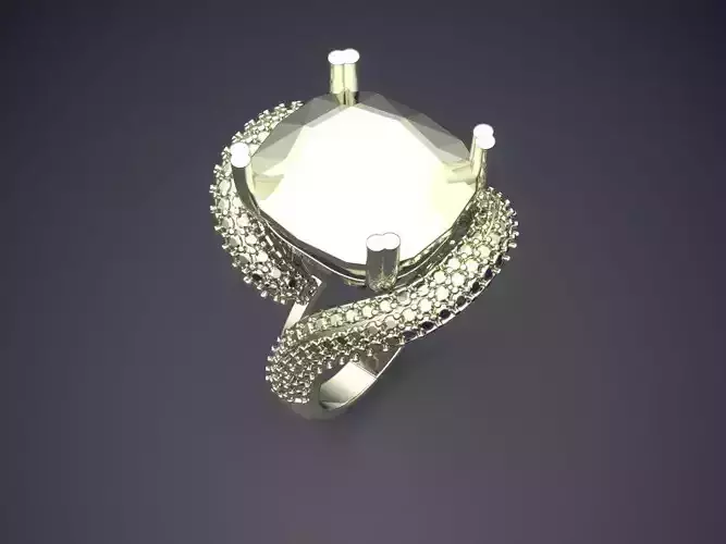 Unique Ring CAD-6702