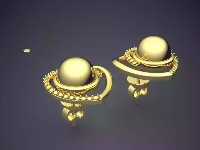 Earrings CAD-6698 3D print model