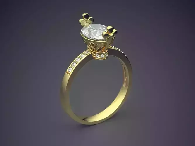 Engagement Diamond Ring CAD-6695