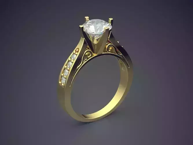 Engagement Diamond Ring CAD-6684