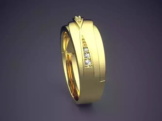 Textured Ring CAD-6678